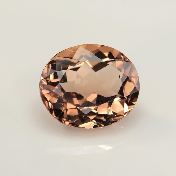 Natural Beryl 14.49 Carats Vivid Peach Orange Oval 17x15 mm Loose Gemstone - Image 7