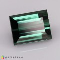 Natural Tourmaline 2.29 Carats Fine Green Baguette 8x6 mm Loose Gemstone - Image 1