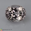 Natural Scapolite 4.78 Carats White Oval 11x9 mm Loose Gemstone - Image 1