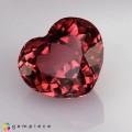 Natural Tourmaline 2.87 Carats Vivid Pink Heart  8x9 mm Loose Gemstone - Image 2