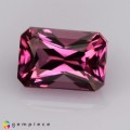 Natural Malaya garnet 1.45 Carats Purplish Pink Emerald 7x5 mm Loose Gemstone - Image 5
