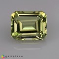 Natural Amblygonite 2.17 Carats Greenish Yellow Emerald 9x7 mm Loose Gemstone - Image 1