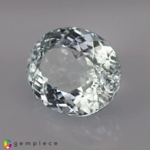 Light Ice Blue Natural Aquamarine   7.17cts - 13x11mm