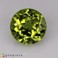 Natural Peridot 4.55 Carats Green Yellow Round 10x7 mm Loose Gemstone - Image 2
