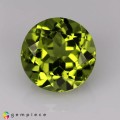 Natural Peridot 4.55 Carats Green Yellow Round 10x7 mm Loose Gemstone - Image 3