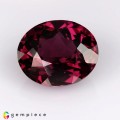 Natural Rhodolite garnet 5.46 Carats Purplish Pink Oval 11x10 mm Loose Gemstone - Image 3