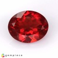Natural Andesine 2.06 Carats Blood Red Oval 10x8 mm Loose Gemstone - Image 1