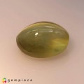 Natural Chrysoberyl cats eye 2.19 Carats Honey Yellow Oval Cabochon 8x6 mm Loose Gemstone - Image 3