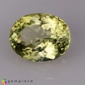 Natural Montebrasite 2.99 Carats Yellowish Green Oval 9x8 mm Loose Gemstone - Image 2