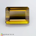 Natural Tourmaline 7.89 Carats Honey Yellow Emerald Cut 14x10 mm Loose Gemstone - Image 1