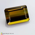 Natural Tourmaline 7.89 Carats Honey Yellow Emerald Cut 14x10 mm Loose Gemstone - Image 4