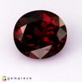 Natural Rhodolite garnet 5.66 Carats Pinkish Red Oval 11x10 mm Loose Gemstone - Image 1