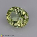 Natural Amblygonite 2.12 Carats Yellowish Green Oval 9x7 mm Loose Gemstone - Image 3