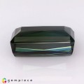 Natural Bi-color tourmaline 10.17 Carats Intense Green to Steel Green Emerald 15x9 mm Loose Gemstone - Image 3