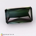 Natural Bi-color tourmaline 10.17 Carats Intense Green to Steel Green Emerald 15x9 mm Loose Gemstone - Image 7