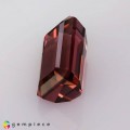 Natural Bi-color tourmaline 3.76 Carats Pink to Champagne Emerald Cut 11x6 mm Loose Gemstone - Image 3