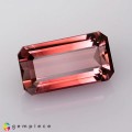 Natural Bi-color tourmaline 3.76 Carats Pink to Champagne Emerald Cut 11x6 mm Loose Gemstone - Image 7