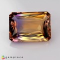 Natural Ametrine 28.26 Carats Purple to Yellow Emerald Cut 23x17 mm Loose Gemstone - Image 1