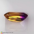 Natural Ametrine 28.26 Carats Purple to Yellow Emerald Cut 23x17 mm Loose Gemstone - Image 3