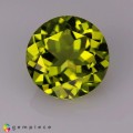 Natural Peridot 4.48 Carats Green Round 10x6 mm Loose Gemstone - Image 2
