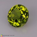 Natural Peridot 4.48 Carats Green Round 10x6 mm Loose Gemstone - Image 3