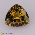 Natural Chrysoberyl 2.06 Carats Yellowish Green Trilliant  7x8 mm Loose Gemstone - Image 1