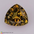 Natural Chrysoberyl 2.06 Carats Yellowish Green Trilliant  7x8 mm Loose Gemstone - Image 2