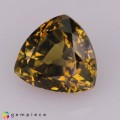 Natural Chrysoberyl 2.06 Carats Yellowish Green Trilliant  7x8 mm Loose Gemstone - Image 3