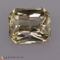 Natural Grossular garnet 2.84 Carats Pastel Yellow Emerald Radiant 9x8 mm Loose Gemstone - Image 2