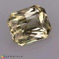 Natural Grossular garnet 2.84 Carats Pastel Yellow Emerald Radiant 9x8 mm Loose Gemstone - Image 1