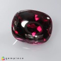 Natural Rhodolite garnet 7.31 Carats Purplish Pink Buff Top 12x10 mm Loose Gemstone - Image 2