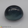Natural Apatite cats eye 6.64 Carats Steel Blue Oval Cabochon 11x10 mm Loose Gemstone - Image 2