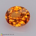 Natural Spessartite garnet 1.28 Carats Mandarin Orange Oval 7x6 mm Loose Gemstone - Image 2