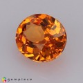 Natural Spessartite garnet 1.28 Carats Mandarin Orange Oval 7x6 mm Loose Gemstone - Image 3