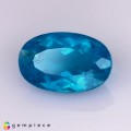 Natural Apatite 2.24 Carats Neon Blue Oval 10x6 mm Loose Gemstone - Image 2
