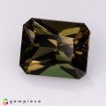 Natural Kornerupine 2.50 Carats Honey Green Emerald 9x7 mm Loose Gemstone - Image 2