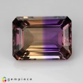 Natural Ametrine 33.84 Carats Purple To Golden Yellow Emerald Cut 23x17 mm Loose Gemstone - Image 7
