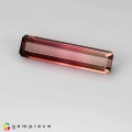 Natural Bi color tourmaline 7.07 Carats Pink to Champagne Emerald 23x7 mm Loose Gemstone - Image 2
