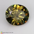 Natural Demantoid garnet 1.68 Carats Greenish Yellow Oval 8x7 mm Loose Gemstone - Image 2