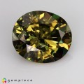 Natural Demantoid garnet 1.68 Carats Greenish Yellow Oval 8x7 mm Loose Gemstone - Image 5