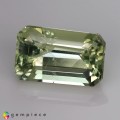 Natural Amblygonite 2.14 Carats Yellowish Green Emerald 9x6 mm Loose Gemstone - Image 2