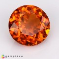 Natural Clinohumite 2.54 Carats Sunset Orange Round 9x5 mm Loose Gemstone - Image 1
