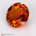 Natural Clinohumite 2.54 Carats Sunset Orange Round 9x5 mm Loose Gemstone - Image 3