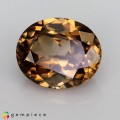 Natural Zircon 7.54 Carats Imperial Brown Oval 12x10 mm Loose Gemstone - Image 2