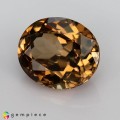 Natural Zircon 7.54 Carats Imperial Brown Oval 12x10 mm Loose Gemstone - Image 3