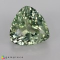 Natural Montebrasite 4.59 Carats Antique Bronze Trilliant  10x7 mm Loose Gemstone - Image 1