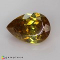Natural Sphalerite 8.15 Carats Golden Yellow Pear 15x10 mm Loose Gemstone - Image 2