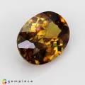 Natural Sphene 2.73 Carats Honey Yellow with Orange Red Sparks Oval 10x7 mm Loose Gemstone - Image 5