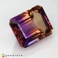 Natural Ametrine 32.36 Carats Purple To Golden Yellow Emerald Cut 21x17 mm Loose Gemstone - Image 6