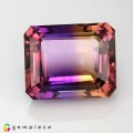 Natural Ametrine 32.36 Carats Purple To Golden Yellow Emerald Cut 21x17 mm Loose Gemstone - Image 7
